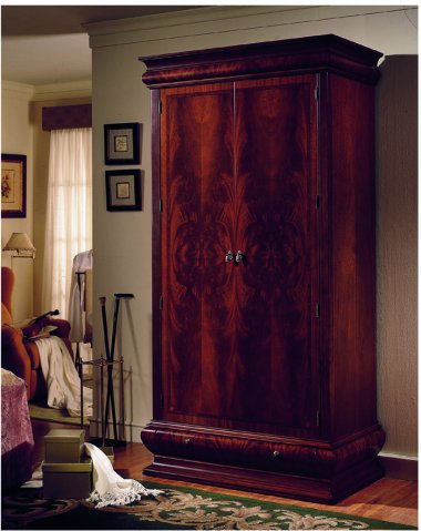 verona walnut 2-dr wardrobe